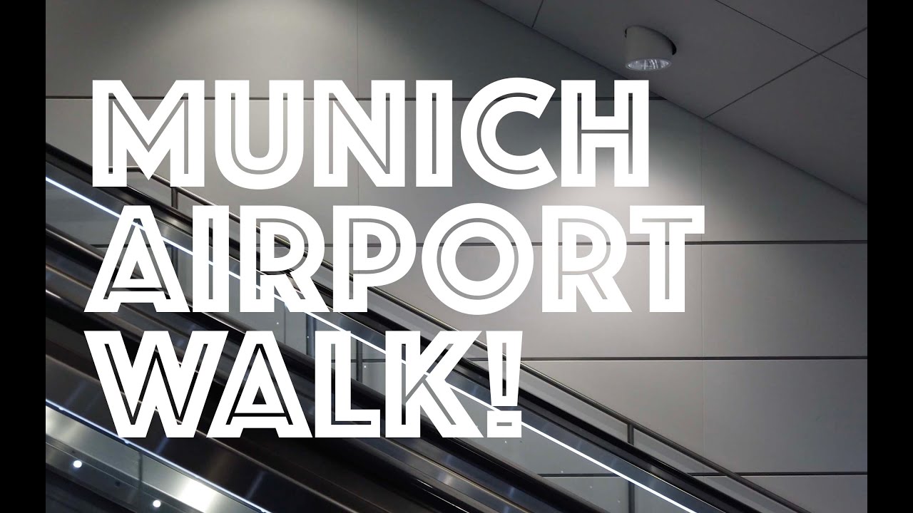4K Airport Tour : Munich Airport Terminal 2 Virtual Tour ASMR Flughafen München Germany Deutschland