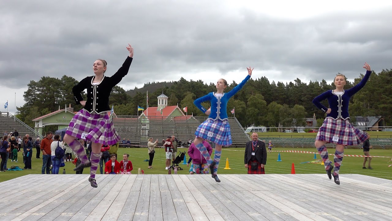 Seann Triubhas or Shawn Trews Scottish Highland dance competition 2024 Braemar Junior Highland Games