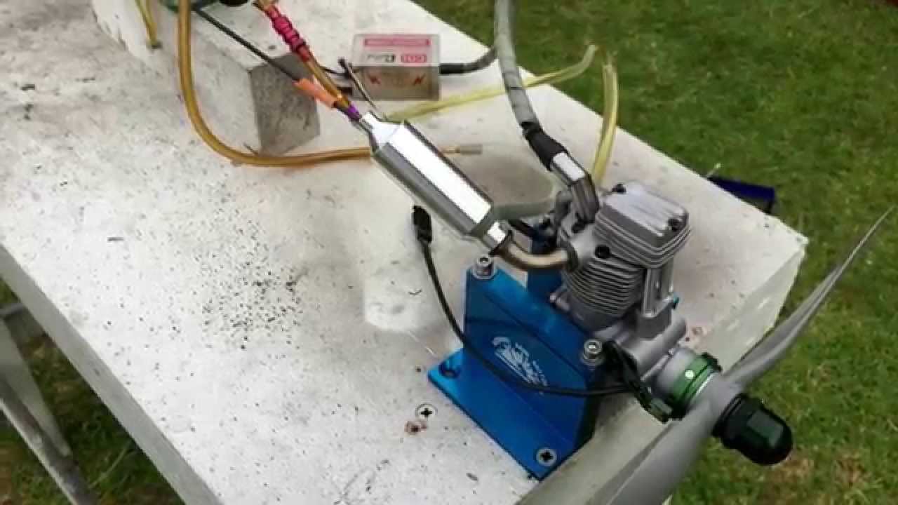 ASP FS-61 CDI conversion running on gas 20 to 1 mix