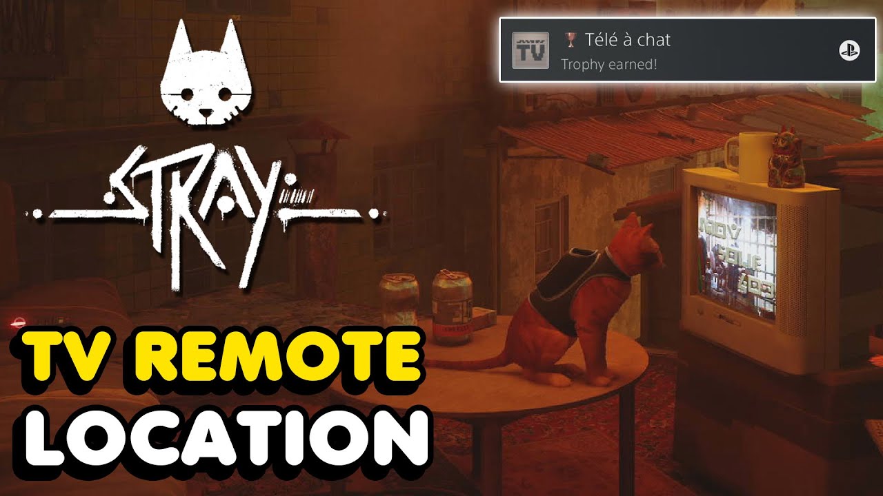 Stray - Tele A Chat Trophy Guide (TV Remote Location)