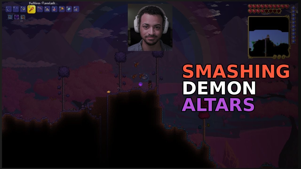 TERRARIA 1.4.5: Breaking Altars, Hardmode Ores & Queen Bee
