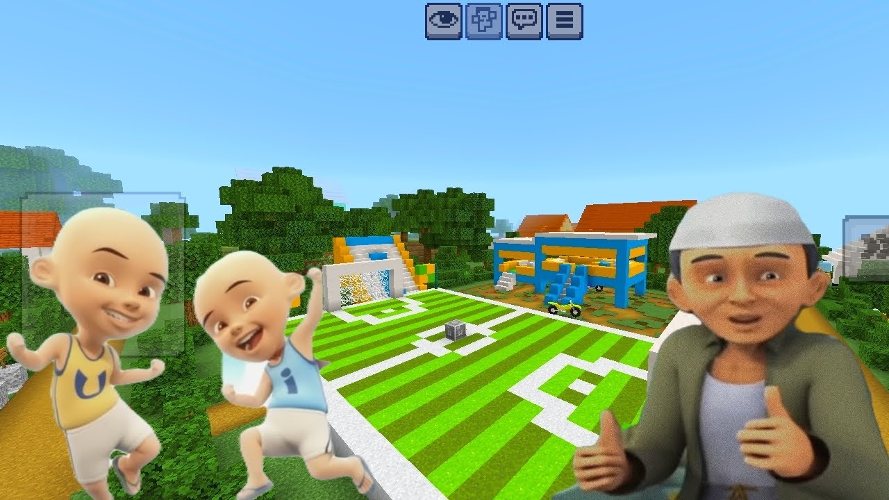 Upin Ipin dan Atok membuat ulang pondok bermain!!