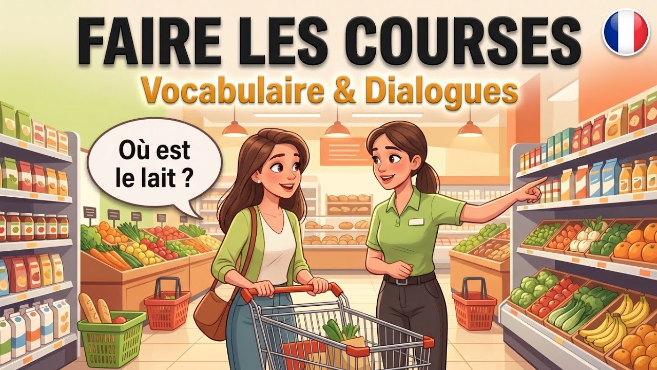 Le Français Dans La Vie Quotidienne – Faire Les Courses | Vocabulaire Et Dialogues Réels | A2 🇫🇷🛒