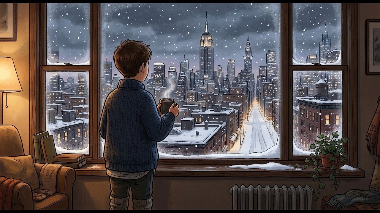 A snowy day. | Jazz to Relax, Think & Focus