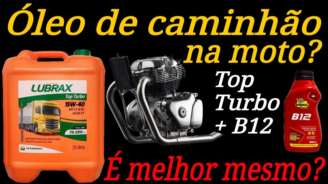 Óleo de caminhão na moto - Top Turbo com B12 - Melhor que óleo de moto? Analisando a Receita do MMG