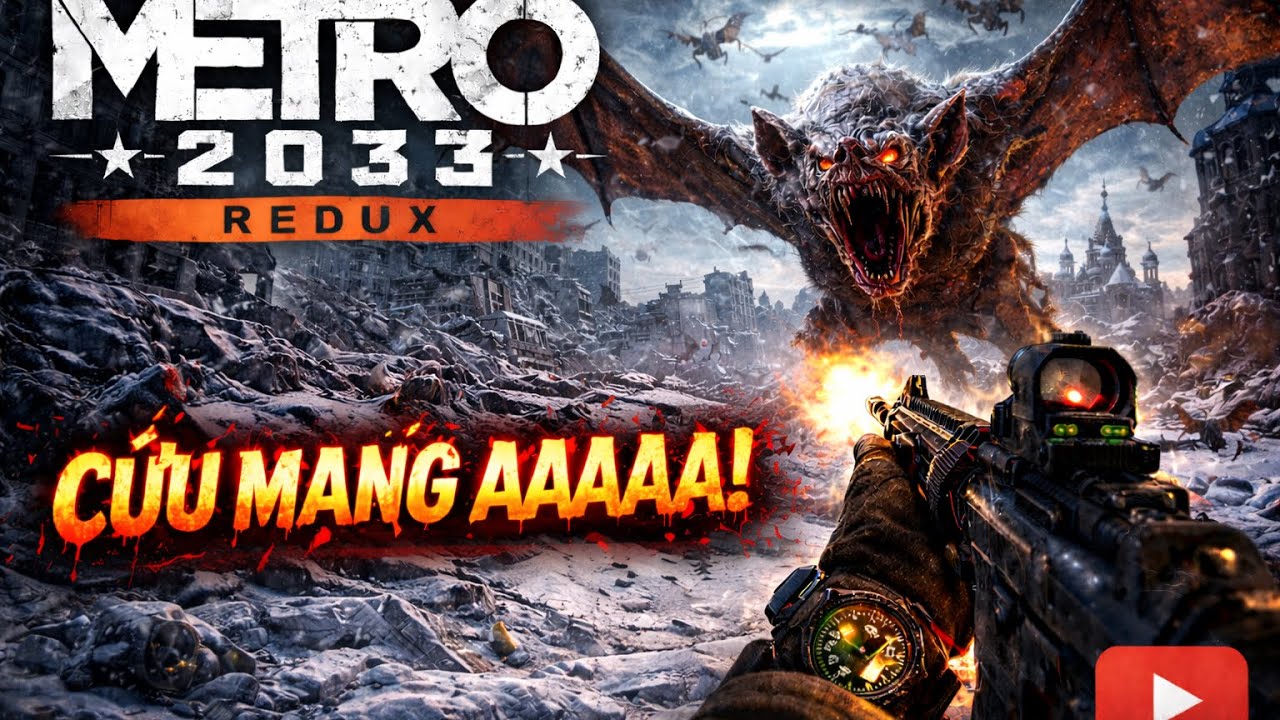 Metro 2033 Redux #3 ( Lồng tiếng):Cái éo gì thế này ? Có cả dơi khổng lồ à?|Gameplay