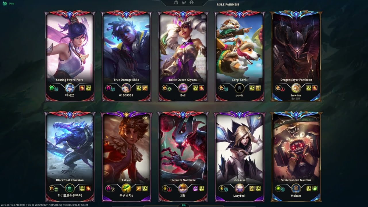 BFX VicLa Nocturne 12/7/9 vs Qiyana | Grandmaster 1226LP S16 KR | Eternum Nocturne Skin Gameplay