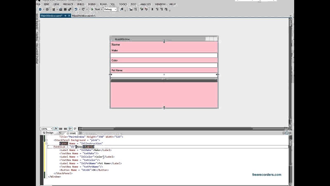 WPF Stack Panel