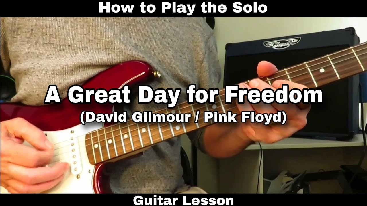How to Play the Solo - A Great Day For Freedom - David Gilmour/ Pink Floyd.