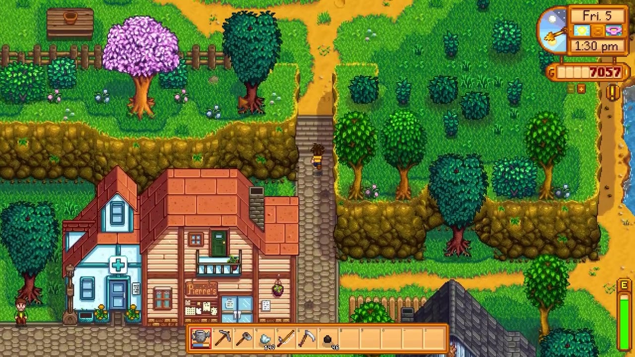 Stardew Valley cjb year 1 spring day 5 2 of 2 หลังแอบลงไปเหมืองเพื่อหากุญแจเปิดประตู