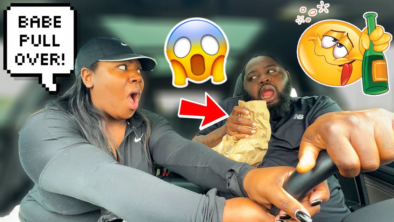 Разыграл жену, притворившись «пьяным» за рулем *Уморительно*