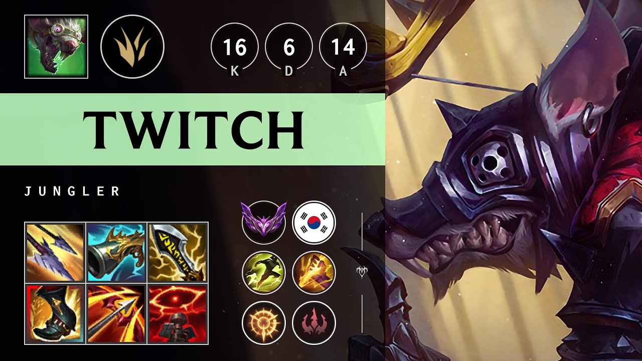 Twitch Jungle vs Ivern - KR Master Patch 25.07