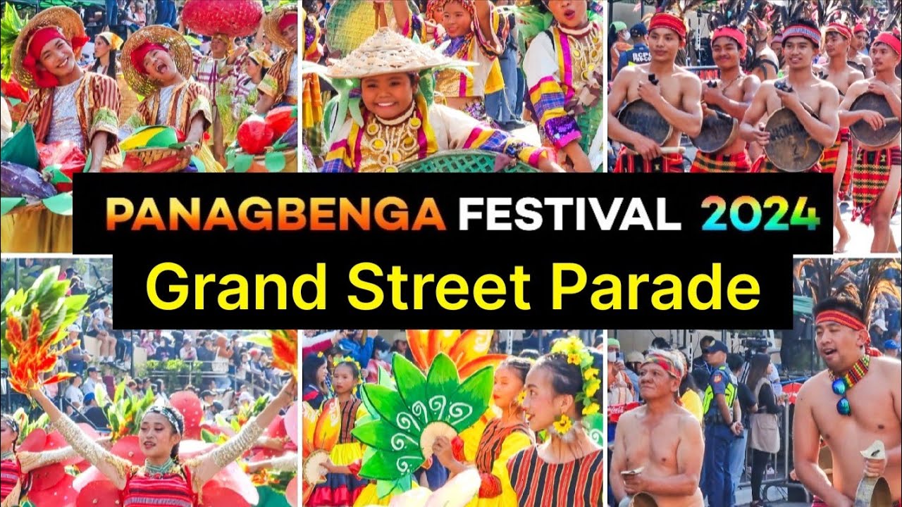 Panagbenga Festival 2024! GRAND STREET PARADE! Session Road - PART 1 #PanagbengaFestival