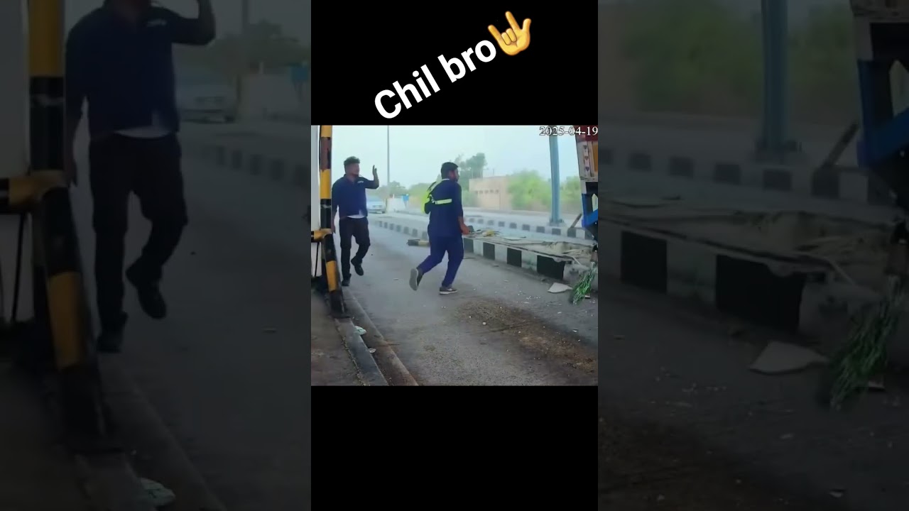 Toll plaza Gone Out 🤣. #entertainment #accident #Habibfld
