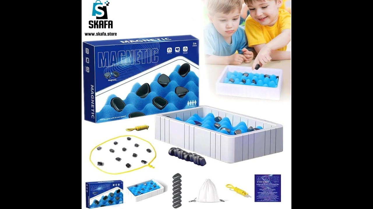 SKAFA | Magnetic Chess Game Set | Magnetic Chess Board Game with Magnetic Stones