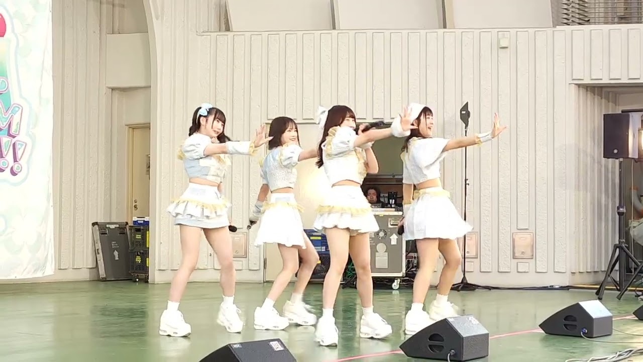 3月7日(土)上野恩賜公園野外ステージ、Cherie！ライブ、SE、1曲目、虹色コンパス、2曲目、恋心スノードーム