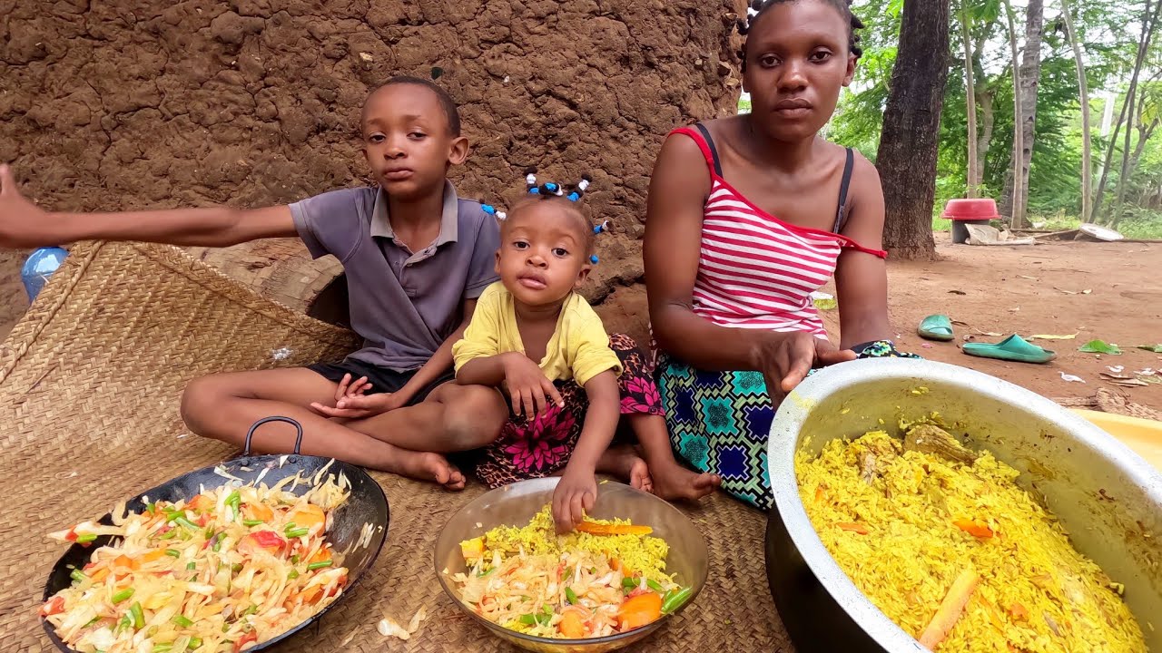 African village life&nbsp;#cooking&nbsp;Village food Authentic Swahili Chicken Biryani for Breakfast