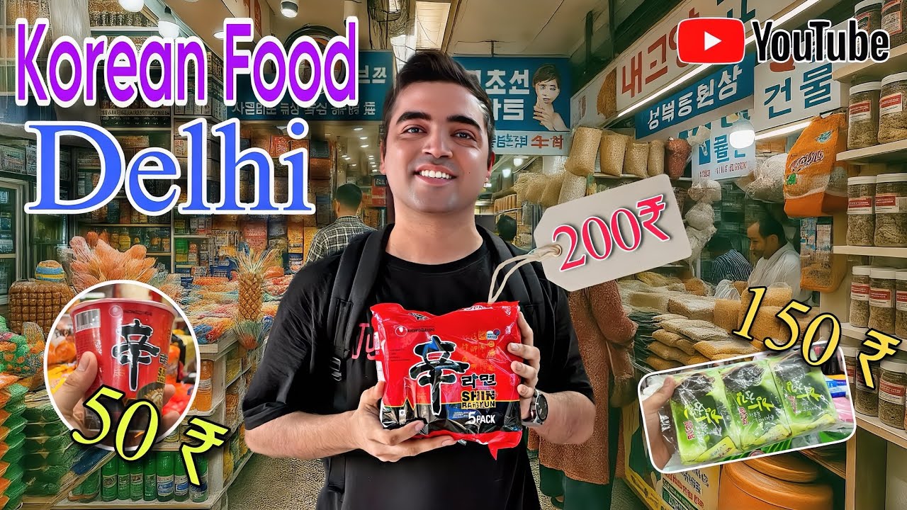 Hidden Korean Market in Delhi 🇰🇷 | Best Korean Food Market 💜￼ | Place To Buy Korean Food In Delhi 🍜