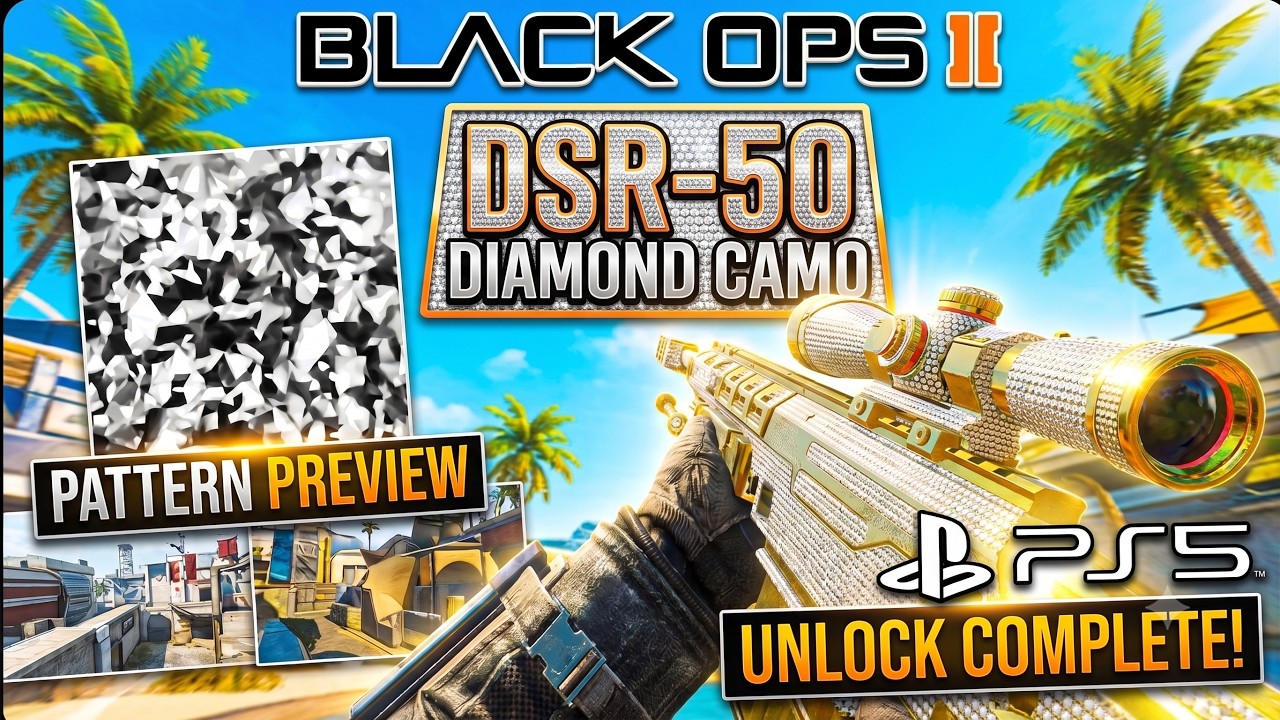 I Finally Unlocked DIAMOND Snipers on BO2 PS5! (DSR-50 Gold Grind)