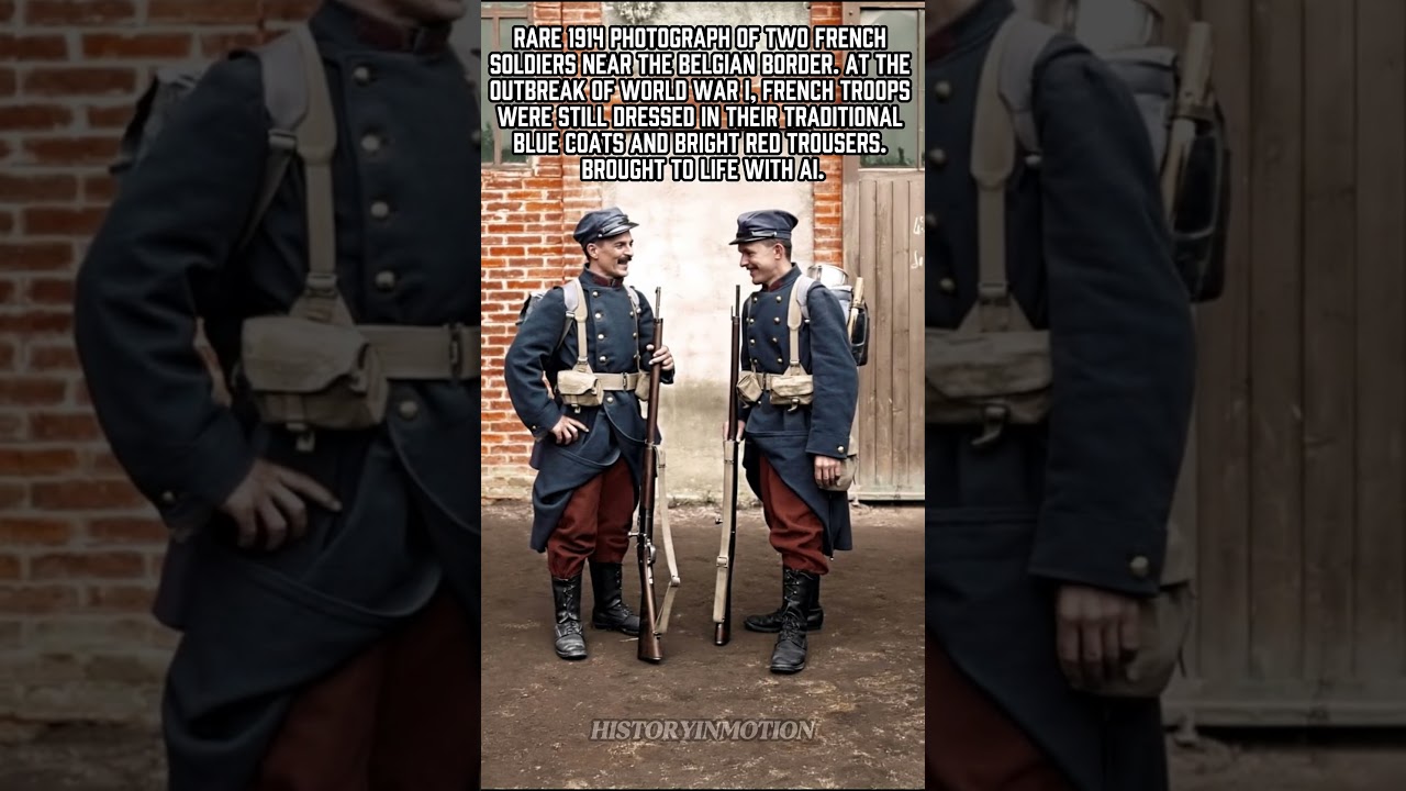 WW1 in Color: French soldiers of 1914