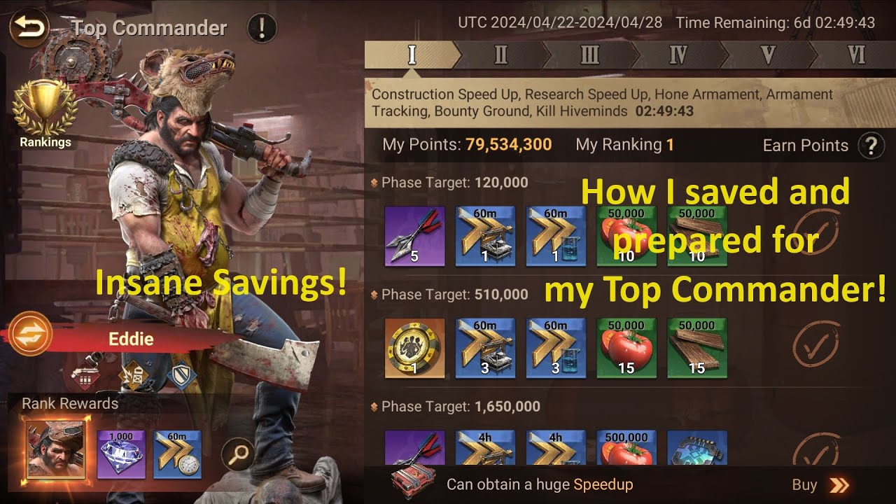 What I saved and How I Prepared for Top Commander! | Doomsday: Last Survivors