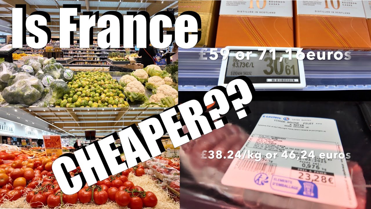 French/English Grocery Shopping Price Comparison