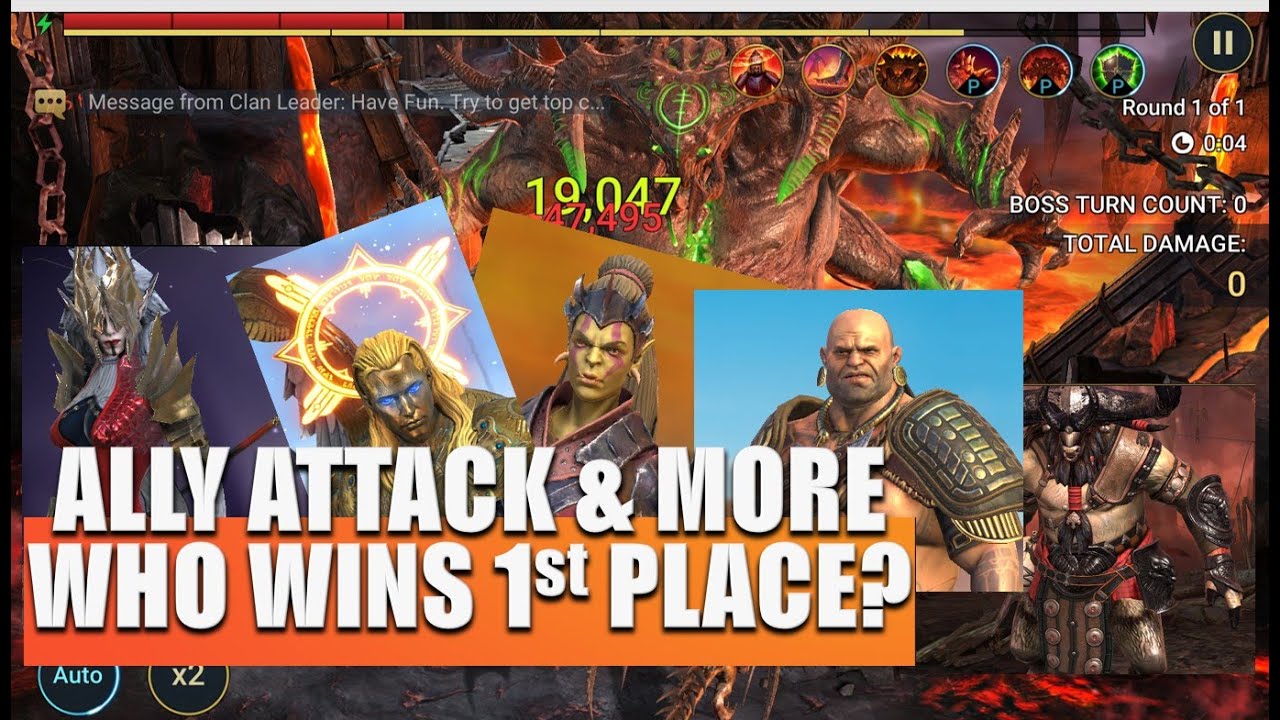 Best Ally Attack Champs For Clan Boss | Raid: Shadow Legends
