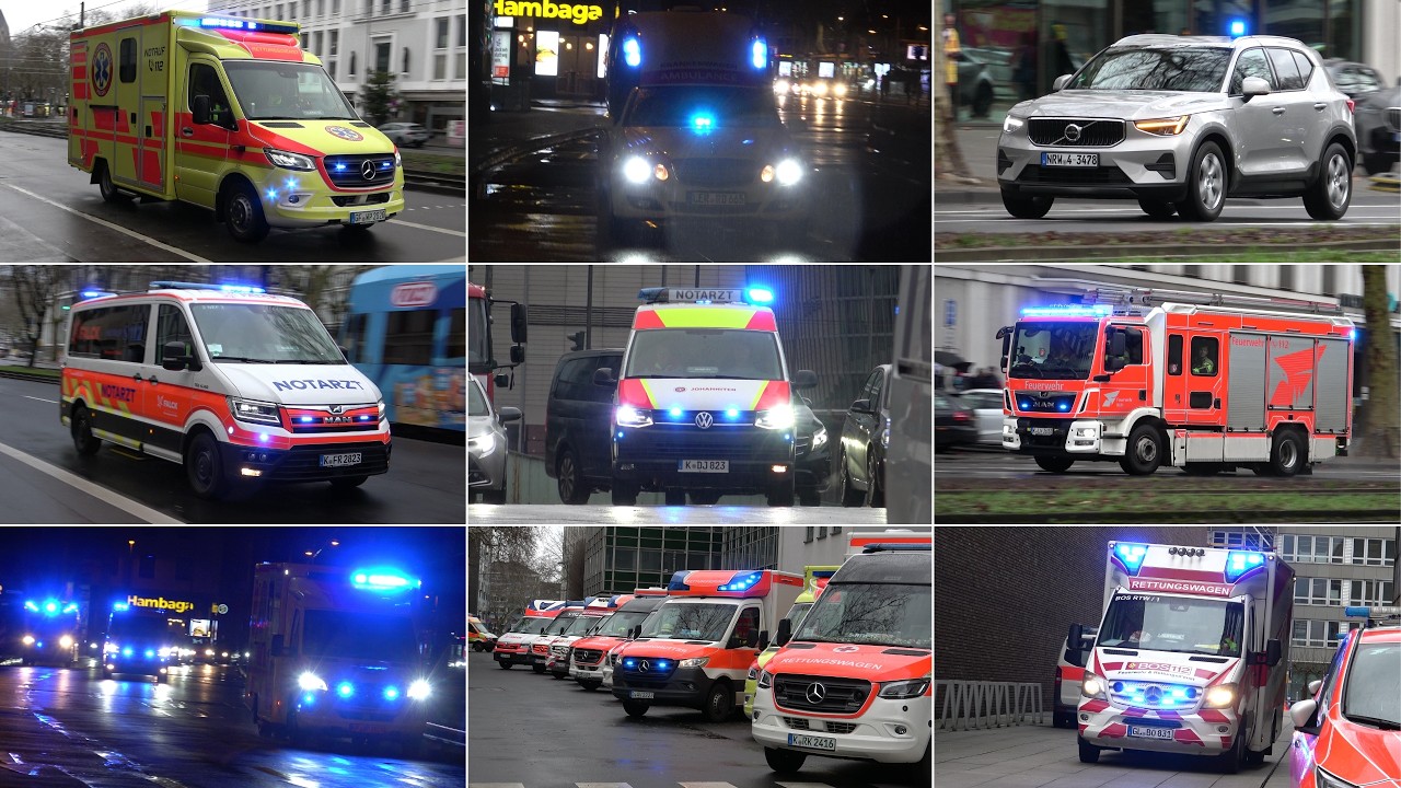 🇩🇪 GROßEINSATZ AN ALTWEIBER 2026 - Einsatzfahrten Rettungsdienst, Polizei & Feuerwehr Köln!