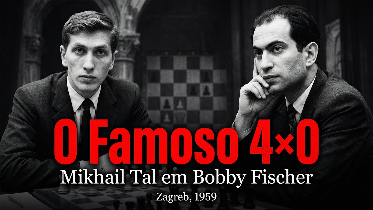 O Famoso 4&times;0 de Mikhail Tal em Bobby Fischer || Zagreb, 1959