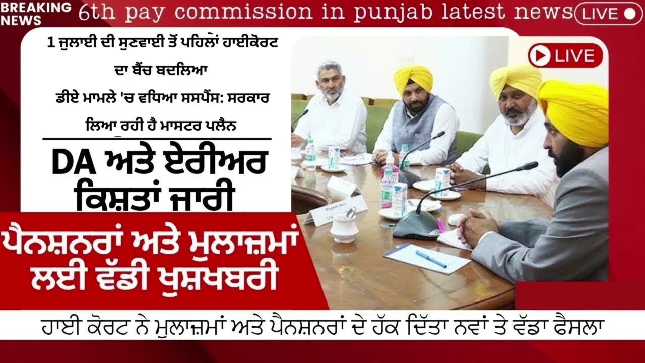Punjab 6th Pay Commission Latest News, Punjab 6th Pay Commission, Finance news, Finance updates