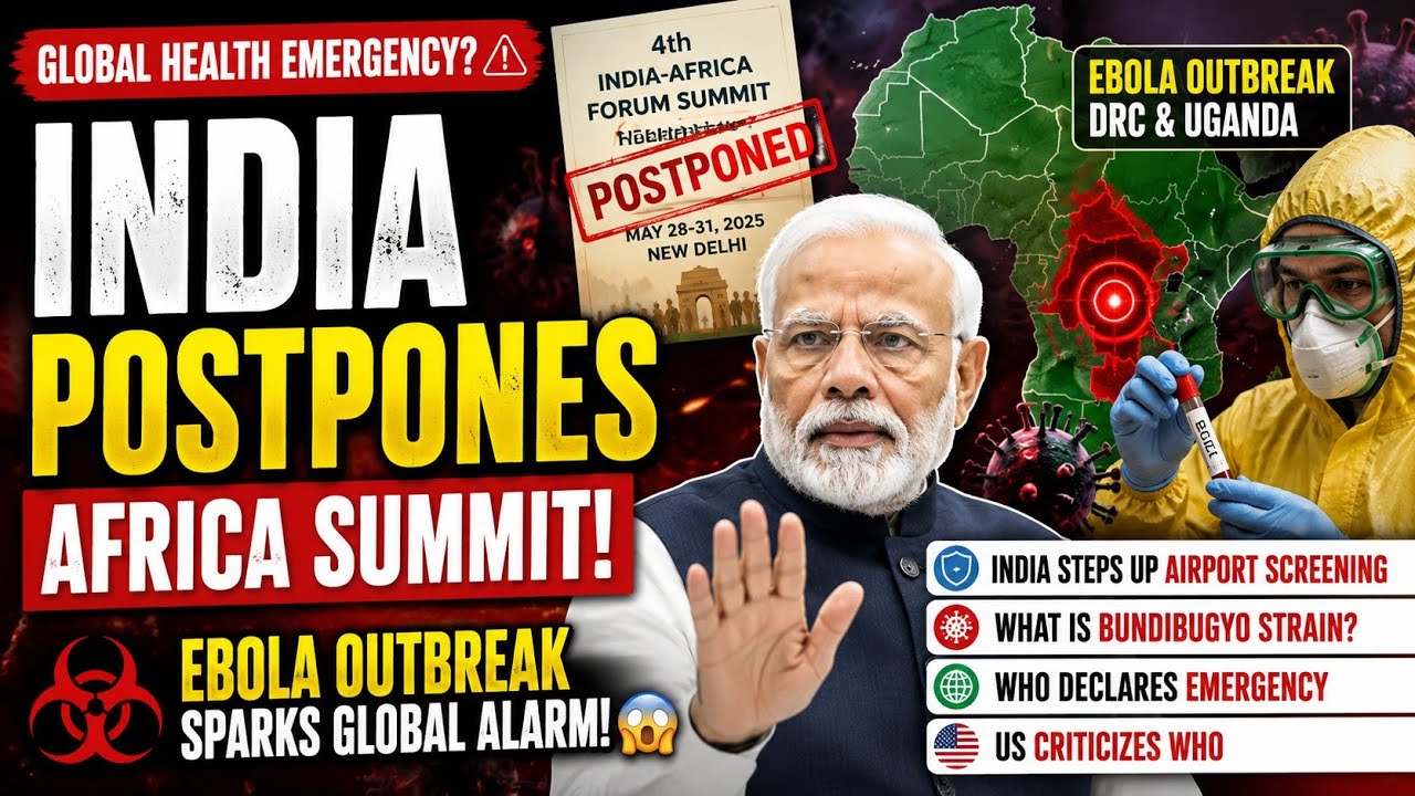 🔴 India Postpones Africa Summit Amid Ebola Outbreak! 😱 | Global Health Emergency?