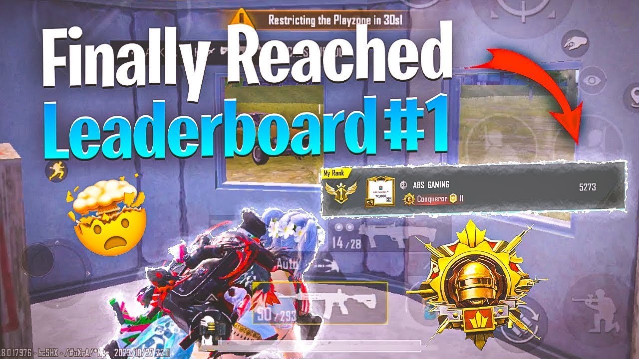 😱 Finally Reached Leaderboard #1 Conqueror ! best Strategy For Conqueror Rank Push 😱