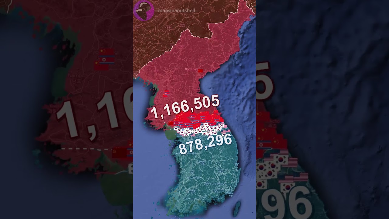 The Korean War using Google Earth