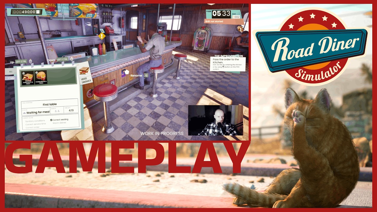 Road Diner Simulator Gameplay | First Look at the Prologue
