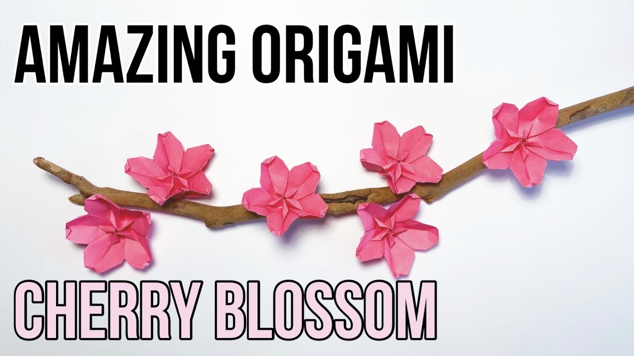 Cherry Blossom Origami 🌸 | DIY Cherry Blossom | Sakura festival decoration