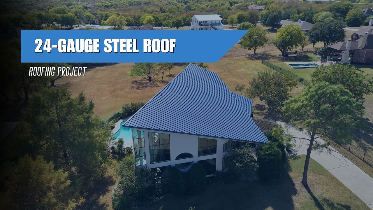 24-Gauge Steel Roof Installation | Little Elm, TX