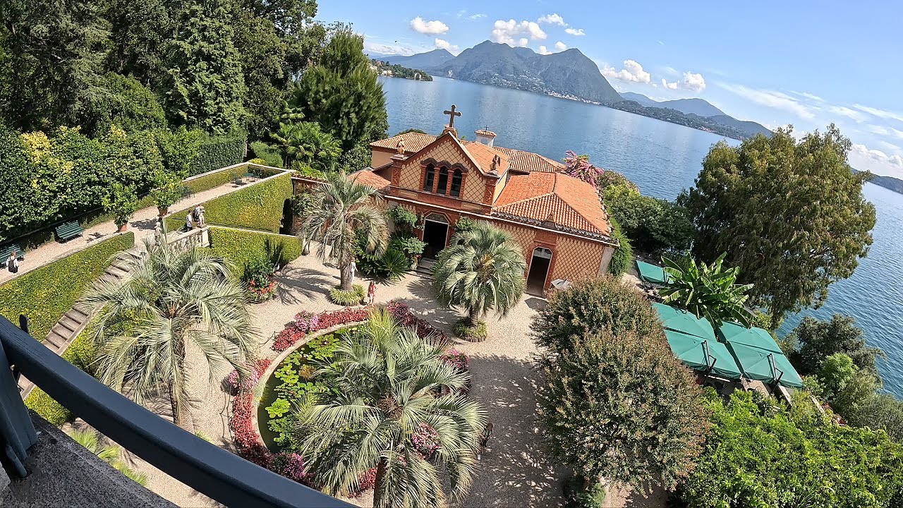 4k Warm stroll around Isola Madre on Lago Maggiore.