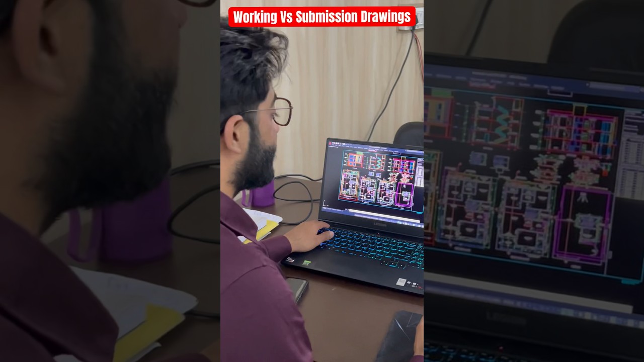 ✅what is working drawing & difference between working & submission drawings #shorts