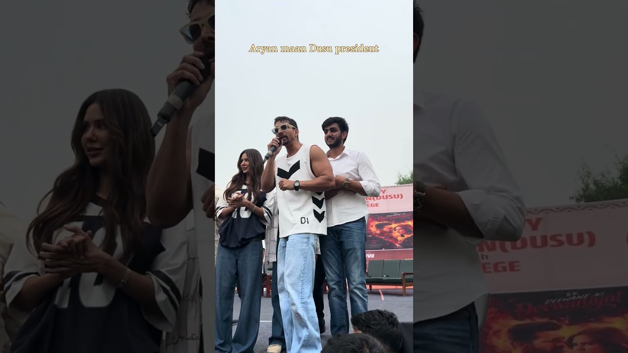 Delhi university | Aryan maan & sonam bajwa & harshvardhan rana | with Dusu president #umeshkumar