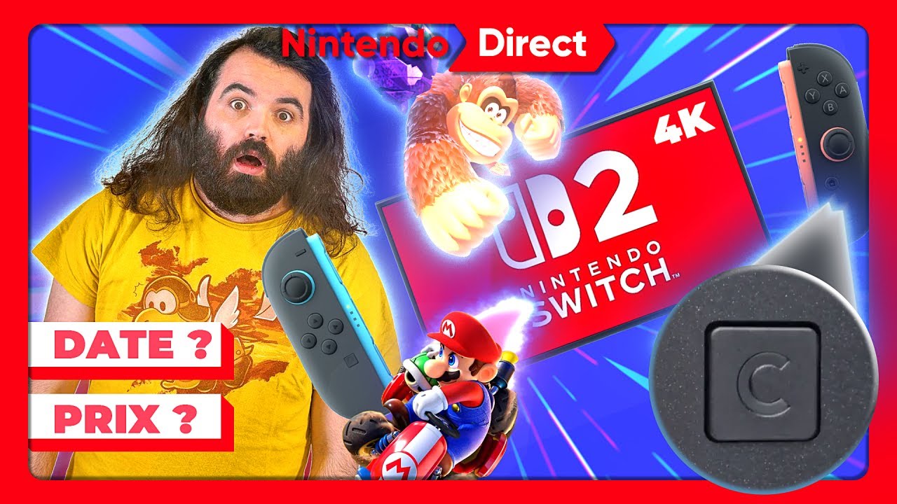 RÉACTION AU NINTENDO DIRECT SWITCH 2 !