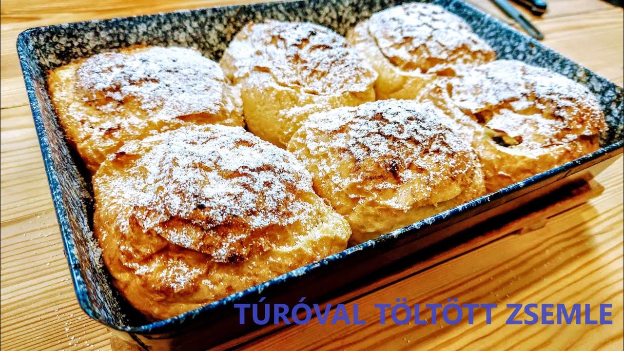 Túróval töltött vizes zsemle  RG Konyhája