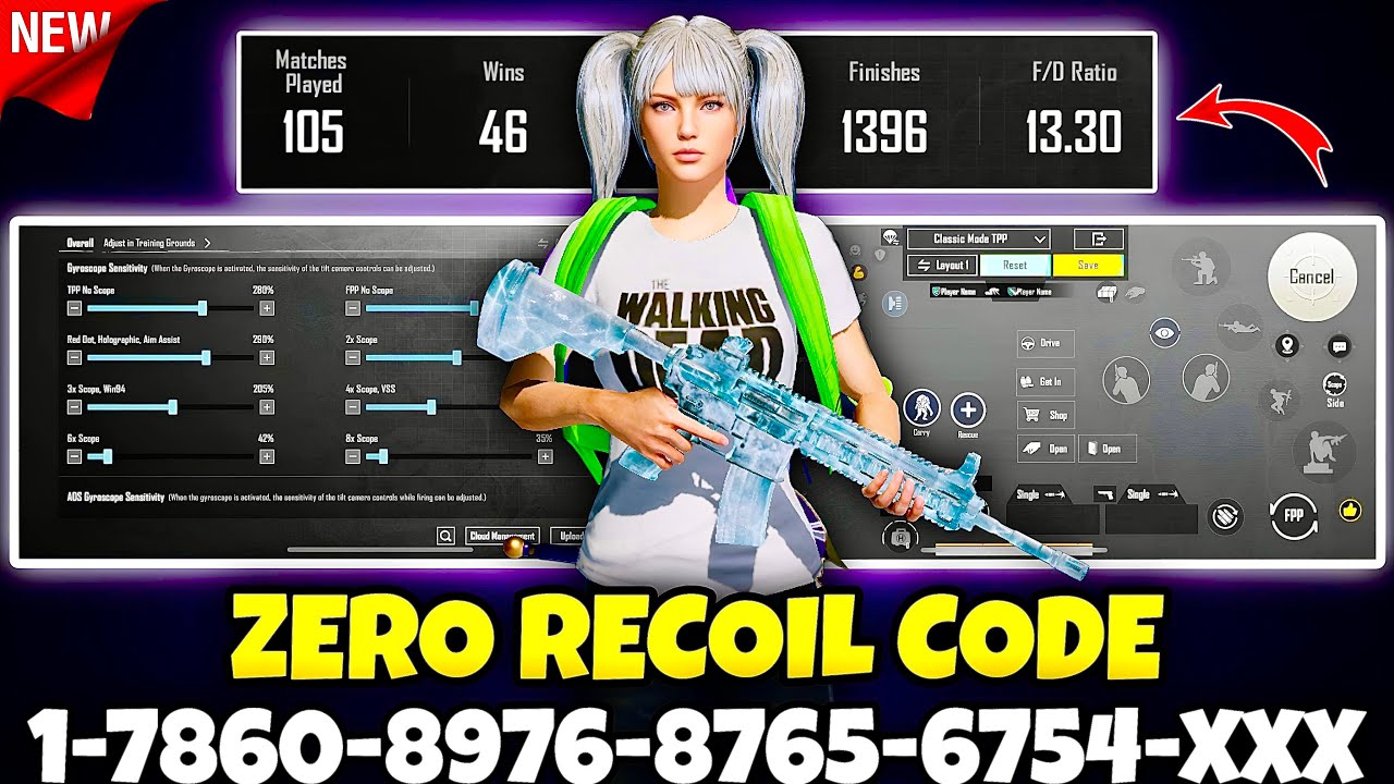 🔥Bgmi sensitivity settings 2026 🥵 | Bgmi best sensitivity settings 😱| Zero recoil sensitivity bgmi.