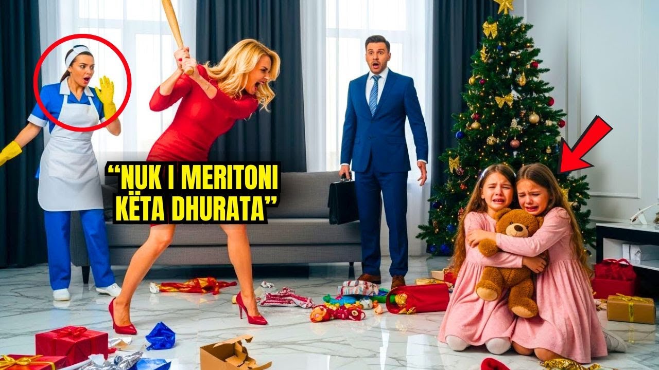 Njerka shkatërroi dhuratat e binjakëve të milionerit — dadoja e përulur u përpoq ta ndalonte, por...