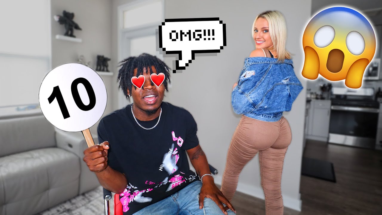 Boyfriend Rates My OUTFITS In My NEW BODY! *COULDN'T CONTROL HIMSELF*
