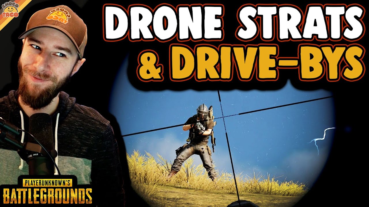 Drone Strats & Drive-Bys - chocoTaco PUBG Solos Erangel Gameplay