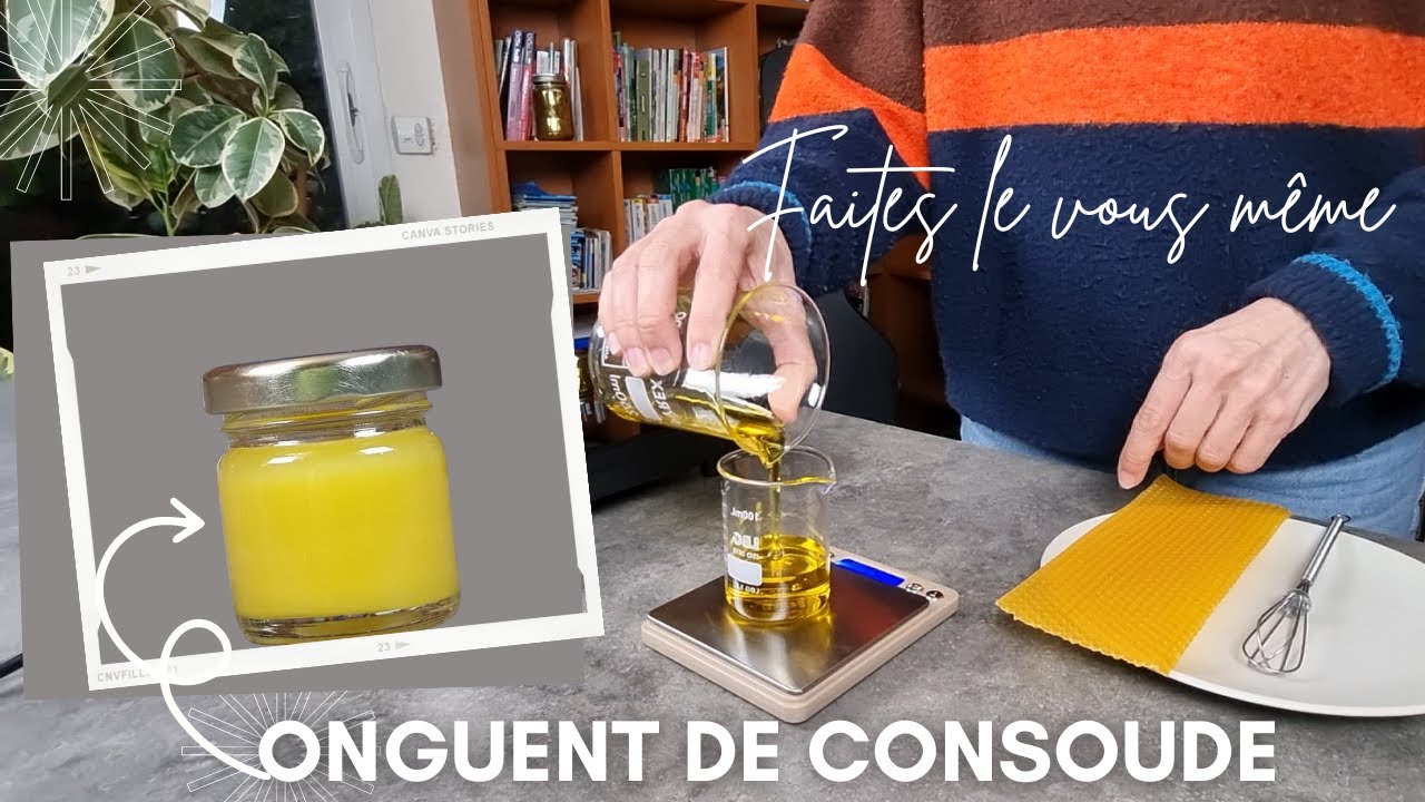 Fabrication d'un onguent de consoude