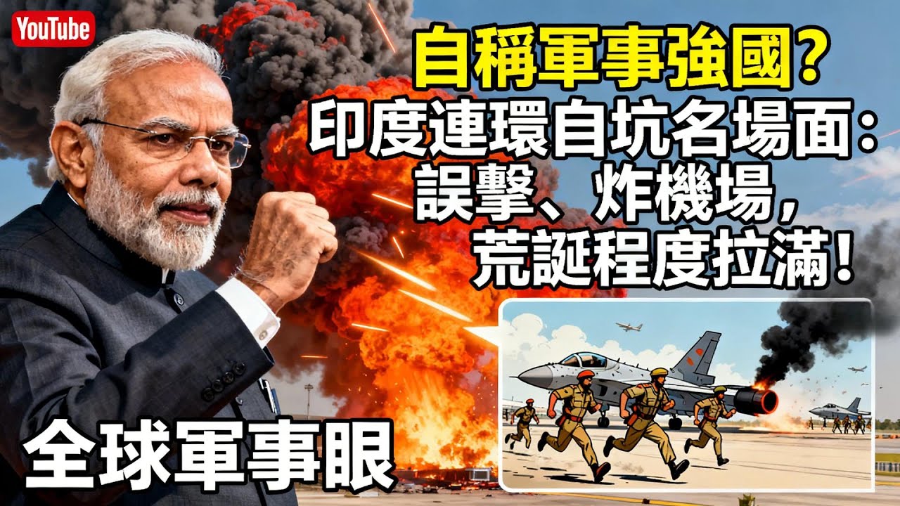 笑瘋！印度「自擊王者」實錘，友軍互毆+炸自家機場全紀錄！