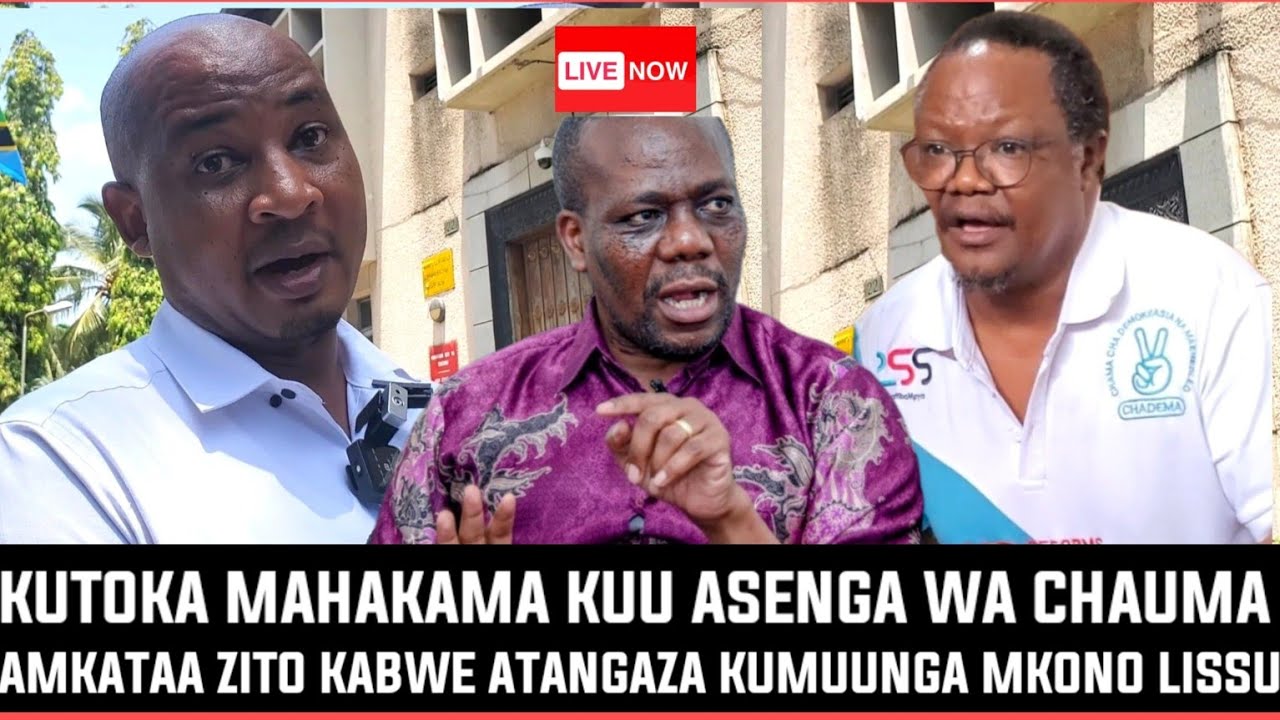 🔴#live_ASENGA KIONGOZI WA CHAUMA ATANGAZA KUIUNGA MKONO CHADEMA ATOA TAMKO ZITO BAADA YA KESI
