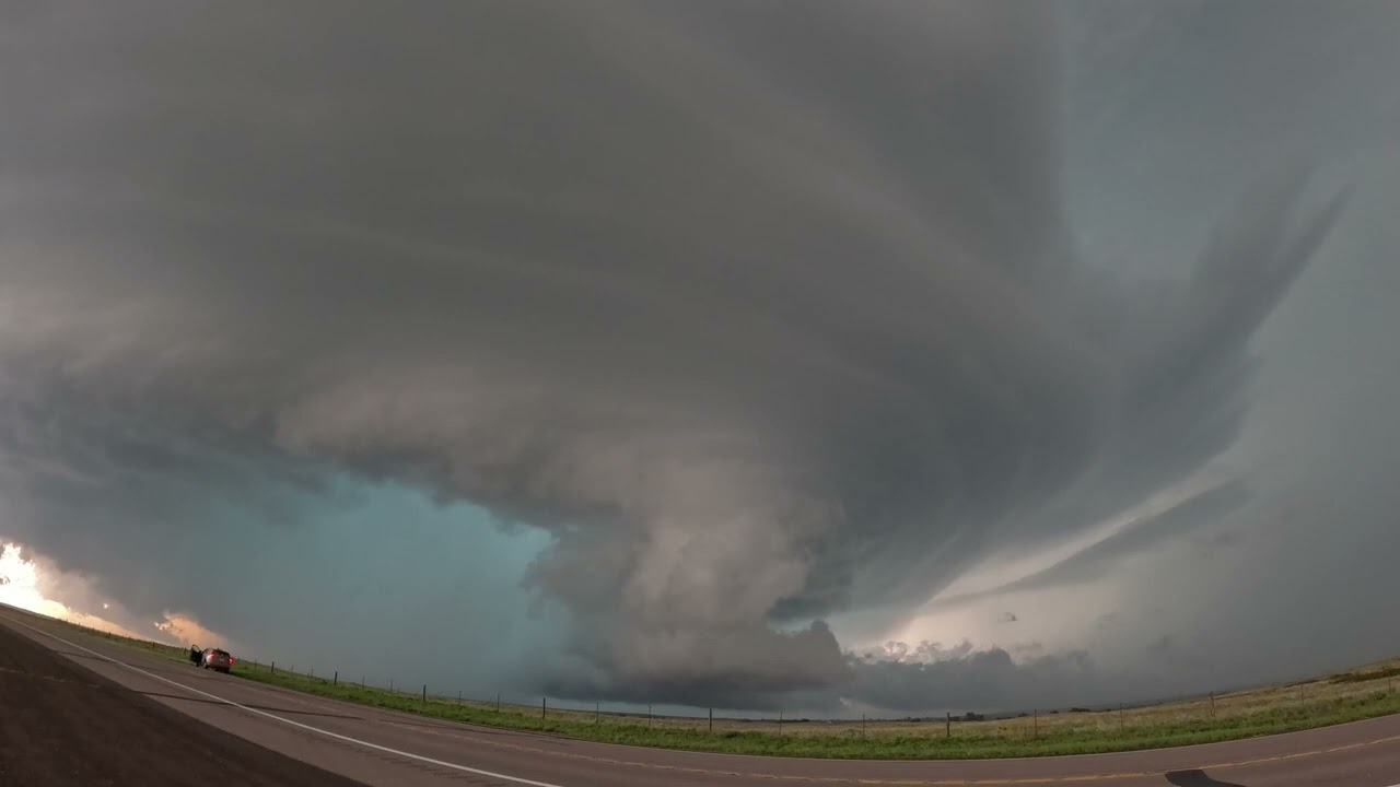 Funnel Cloud Swirls in Tornado-Warned Northwest Oklahoma