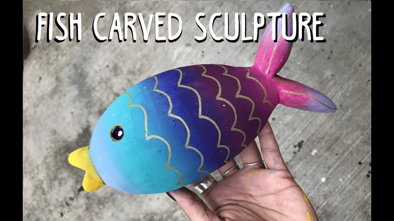 CARVING A FLORAL FOAM SCULPTURE (Step 1 to 5) 🐟 FISH 🐠